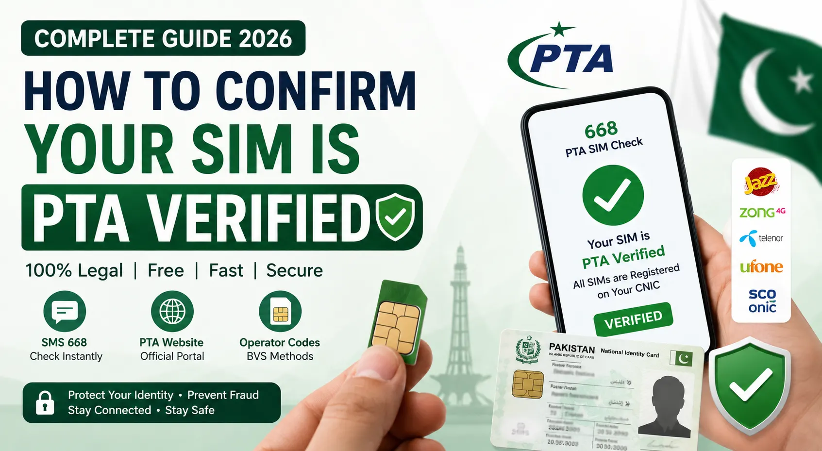 User checking whether a mobile SIM is PTA verified in Pakistan using official verification methods.
