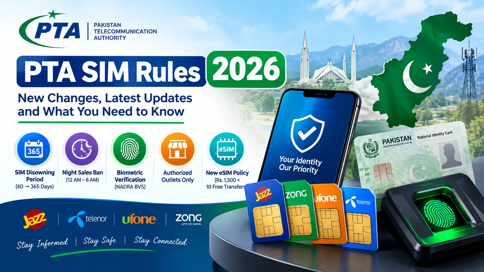 PTA SIM Rules 2026 and latest SIM registration changes in Pakistan