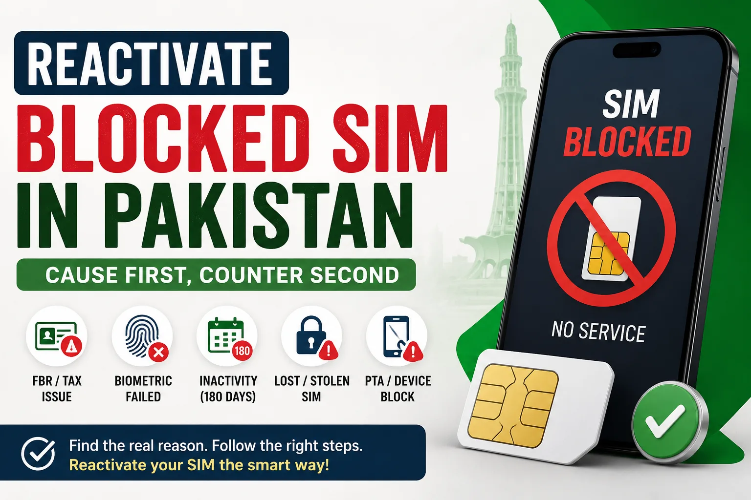 How to reactivate a blocked SIM in Pakistan
